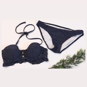 Xhilaration navy nautical themed bikini